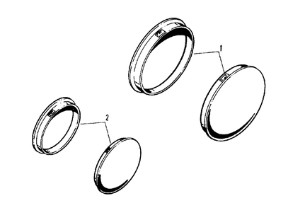 Hub Cap Group (1690091) Diagram and Parts List for 1690091  Simplicity Lawn Tractor Accessories