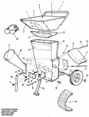 Hopper  Housing Group - Models 612 912-8P  912-8Pe Diagram and Parts List for 1692204  Simplicity Chipper Shredder