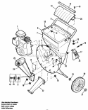 Hopper  Engine Group - Model 5C Diagram and Parts List for 1692203  Simplicity Chipper Shredder