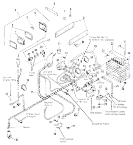 Electrical Group Diagram and Parts List for 4212H 1691270 Simplicity Lawn Tractor