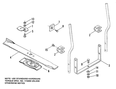 26-Inch Grass Catcher Adapter Kit Diagram and Parts List for 1600333  Simplicity Lawn Tractor Accessories