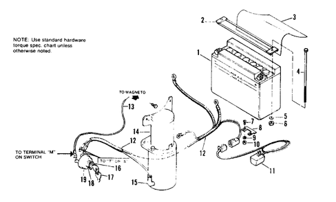 Electric Start Group Diagram and Parts List for 627 990542 Simplicity Lawn Tractor