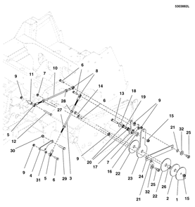 Motion Control Group - Control System Diagram and Parts List for 5901799  Simplicity Lawn Tractor