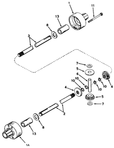 Peerless Differential Model 100-009 And 100-009b Diagram and Parts List for 3110E 1691109 Simplicity Lawn Tractor