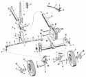 Front Axle And Front Support-Model 450 Diagram and Parts List for 990165  Simplicity Lawn Tractor