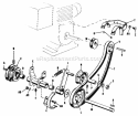 Power Take-Off And Engine Pulley-Model 450 Diagram and Parts List for 990165  Simplicity Lawn Tractor