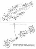 Wheels  Axle Group (3595I02) Diagram and Parts List for 990189  Simplicity Lawn Mower