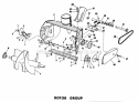 Rotor Group Diagram and Parts List for 990221  Simplicity Snow Blower