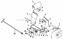 Spout Group Diagram and Parts List for 990221  Simplicity Snow Blower