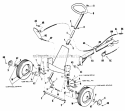 Front Axle And Front Support-Model 400 Diagram and Parts List for 990234  Simplicity Lawn Tractor