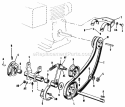 Power Take-Off And Engine Pulley-Model 400 Diagram and Parts List for 990234  Simplicity Lawn Tractor