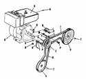 Part Location Diagram of 106227 Simplicity Pulley, Engine