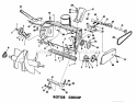 Rotor Group Diagram and Parts List for 990253  Simplicity Snow Blower