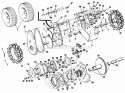 Part Location Diagram of 106435 Simplicity Axle & Gear Assembly.