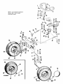 Steering  Front Wheel Group Diagram and Parts List for 990287  Simplicity Lawn Tractor