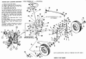 Front Wheels Axle Tie Rod  Steering Diagram and Parts List for 2029929  Simplicity Lawn Tractor