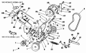 Power Take-Off Diagram and Parts List for 2029929  Simplicity Lawn Tractor
