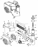 Hydrostatic Cooling Group Diagram and Parts List for 2029932  Simplicity Lawn Tractor