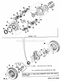 Rear Wheels And Axle Diagram and Parts List for 2029932  Simplicity Lawn Tractor