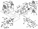 Clutch And Brake Group Diagram and Parts List for 2029932  Simplicity Lawn Tractor