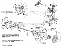 Engine And Drive Shaft Diagram and Parts List for 2029932  Simplicity Lawn Tractor