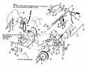 Frame Handles  Controls Diagram and Parts List for 990512  Simplicity Tiller