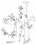 Handles  Controls Group Diagram and Parts List for 990551  Simplicity Snow Blower