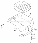 Seat And Fenders - Mfg Nos 990432 Thru 990569 Diagram and Parts List for 2029948  Simplicity Lawn Tractor