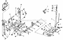 Rear Lift Draw Bar Group Diagram and Parts List for 2029950  Simplicity Lawn Tractor