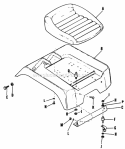 Seat And Fenders Diagram and Parts List for 2029950  Simplicity Lawn Tractor