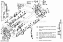 Transmission Group Diagram and Parts List for 2029950  Simplicity Lawn Tractor