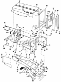 Frame Hood Grill  Inst Panel Diagram and Parts List for 2029950  Simplicity Lawn Tractor