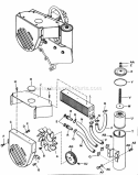 Hydrostatic Cooling Group Diagram and Parts List for 2029953  Simplicity Lawn Tractor