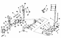 Rear Lift Draw Bar Group Diagram and Parts List for 2029953  Simplicity Lawn Tractor