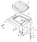 Seat And Fenders Diagram and Parts List for 2029953  Simplicity Lawn Tractor