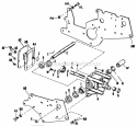 Bevel Gear Housing Diagram and Parts List for 2029953  Simplicity Lawn Tractor