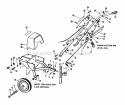 Frame Handles  Controls Diagram and Parts List for 990702  Simplicity Tiller