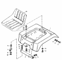 Seat And Fenders Diagram and Parts List for 990758  Simplicity Lawn Tractor