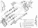 Transmission Group Diagram and Parts List for 990758  Simplicity Lawn Tractor