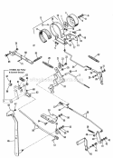 Brake And Lever Group Diagram and Parts List for 990758  Simplicity Lawn Tractor