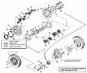 Rear Wheels And Axle Diagram and Parts List for 990758  Simplicity Lawn Tractor