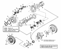 Part Location Diagram of 2173276 Simplicity R.H. Wheel Hub Assembly.