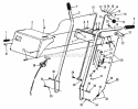Handles And Controls Group (3841I01) Diagram and Parts List for 990853  Simplicity Snow Blower