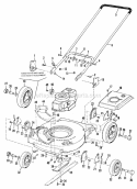 19 Push Group (3838I01) Diagram and Parts List for 990859  Simplicity Lawn Mower