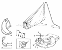 Catcher Group (3838I03) Diagram and Parts List for 990859  Simplicity Lawn Mower