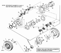 Rear Wheels And Axle Diagram and Parts List for 990871  Simplicity Lawn Tractor