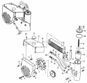 Hydrostatic Control Group Diagram and Parts List for 990871  Simplicity Lawn Tractor