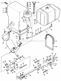 Engine And Drive Shaft Diagram and Parts List for 990872  Simplicity Lawn Tractor