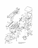 Part Location Diagram of 170084 Simplicity Frame Assembly.