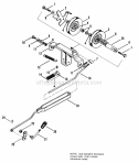 Power Take Off Group Diagram and Parts List for 990905  Simplicity Lawn Tractor